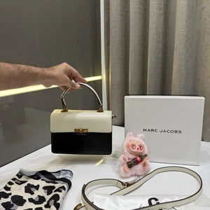Velmora Uptown Handbag – White & Black, Premium Edition ( Marc Jacobs )