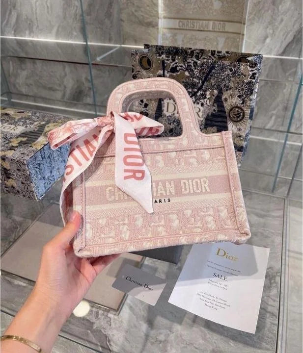 Velmora Mini Book Tote – Signature Edition ( Dior )