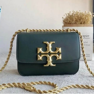 Velmora Eleanor Shoulder Bag – Green, Premium Edition ( Tory Burch )
