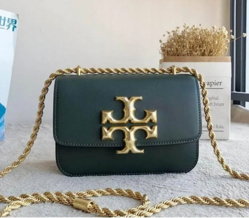 Velmora Eleanor Shoulder Bag – Green, Premium Edition ( Tory Burch )