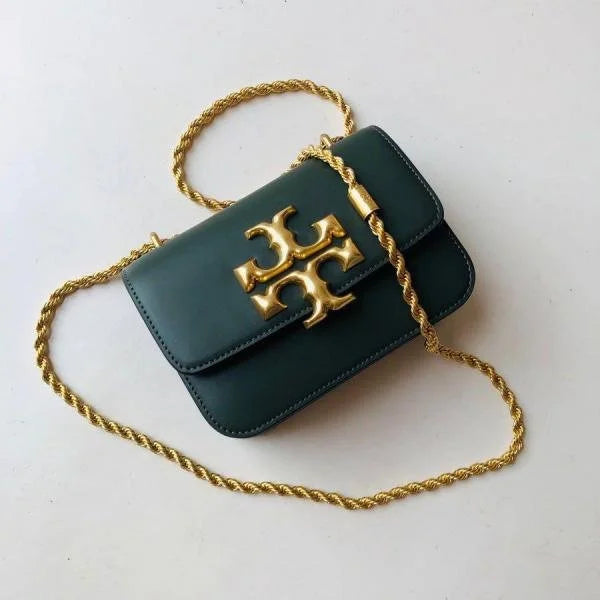 Velmora Eleanor Shoulder Bag – Green, Premium Edition ( Tory Burch )