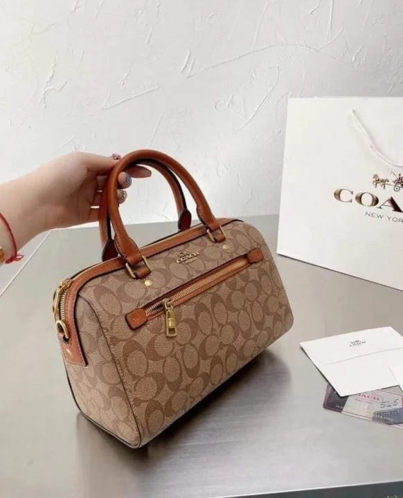 Velmora Rowan Satchel Bag – Signature Canvas Edition ( Coach )