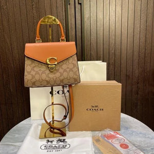 Velmora Sammy 21 Top Handle Bag – Signature Edition ( Coach )