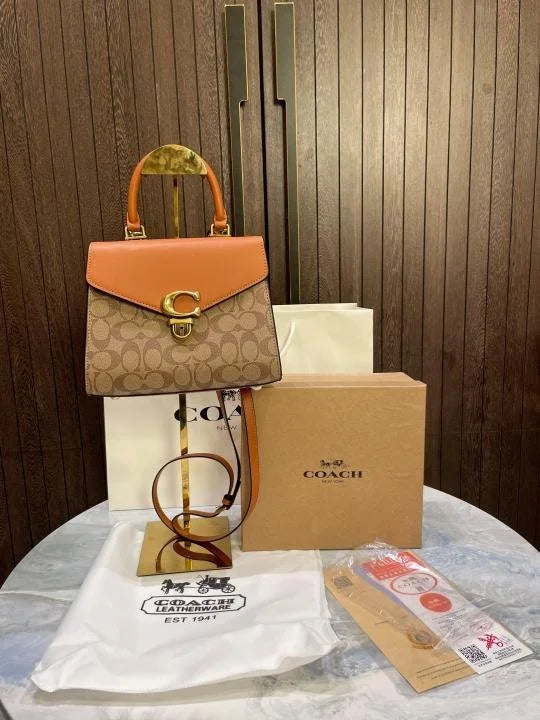 Velmora Sammy 21 Top Handle Bag – Signature Edition ( Coach )