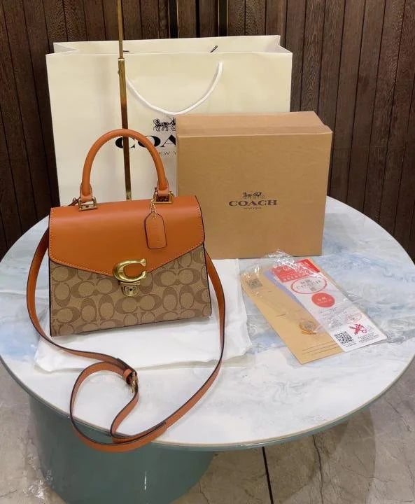 Velmora Sammy 21 Top Handle Bag – Signature Edition ( Coach )