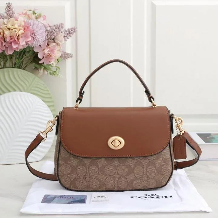 Velmora Marlie Top Handle Satchel – Brown Signature Canvas ( Coach )