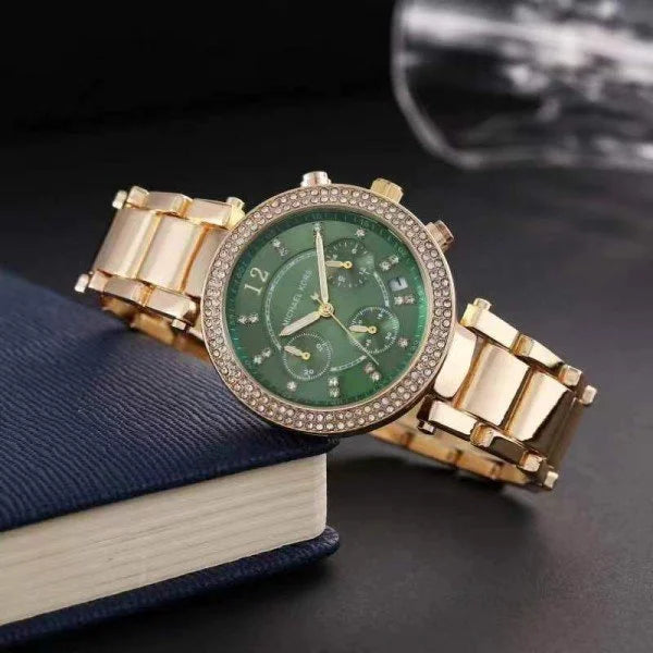 Velmora Parker Women’s Watch – Radiant Crystal Luxe Edition ( MK )