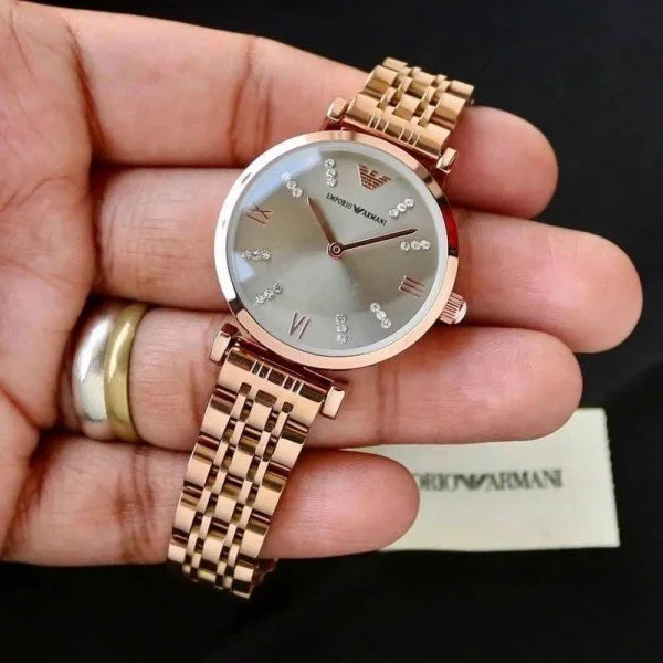 Velmora Signature Women’s Watch – Refined Luxe Edition ( Armani )
