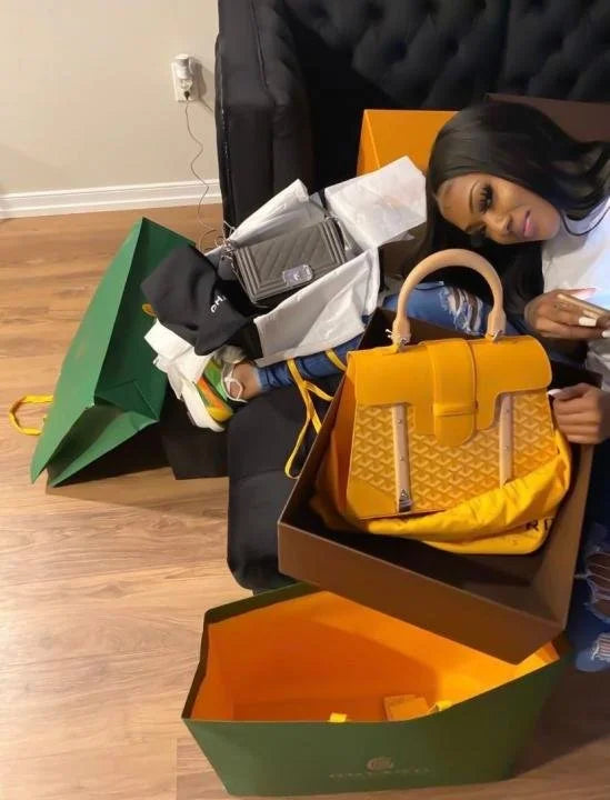 Velmora Yellow Mini Saigon Top Handle Bag with Strap – Goyard - Velmora
