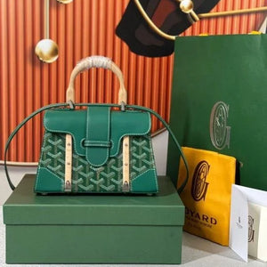Velmora Structured Mini Saigon Hand & Shoulder Bag – Goyard - Velmora