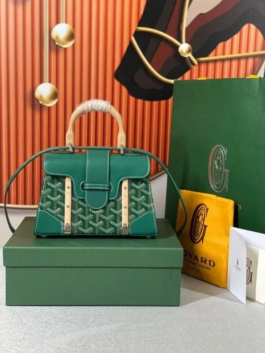 Velmora Structured Mini Saigon Hand & Shoulder Bag – Goyard - Velmora