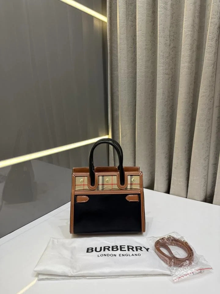 Velmora Printed Tote Bag – Heritage Luxe Edition ( Burberry )