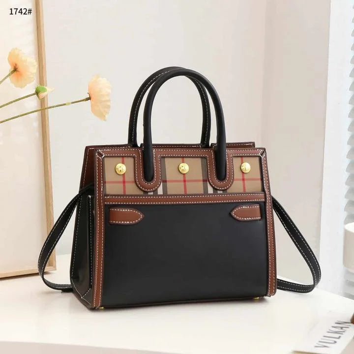 Velmora Printed Tote Bag – Heritage Luxe Edition ( Burberry )