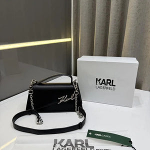 Velmora Karl Black Premium Handbag – Signature Edition ( Karl Lagerfeld ) - Velmora