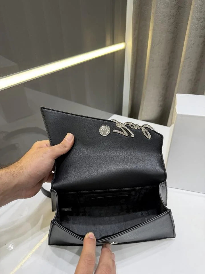 Velmora Karl Black Premium Handbag – Signature Edition ( Karl Lagerfeld ) - Velmora