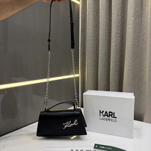 Velmora Karl Black Premium Handbag – Signature Edition ( Karl Lagerfeld ) - Velmora