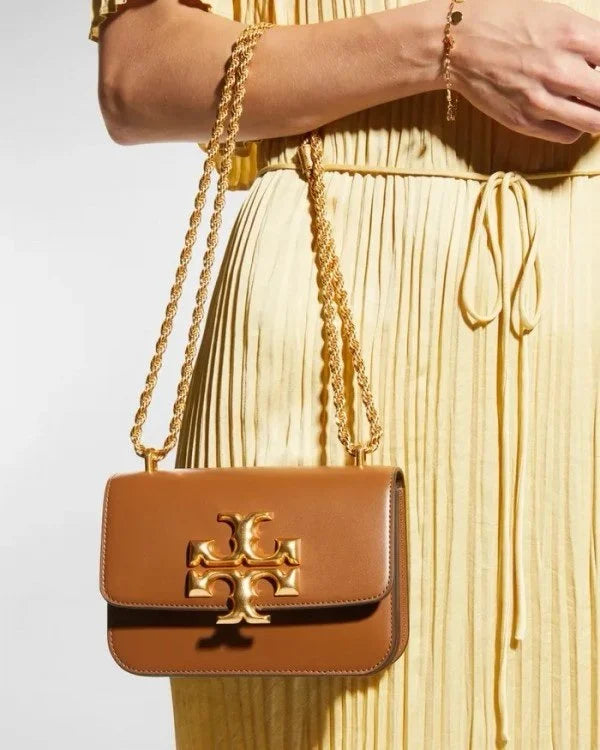 Velmora Eleanor Shoulder Bag – Cocoa Brown, Premium Edition ( Tory Burch )