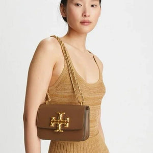 Velmora Eleanor Shoulder Bag – Cocoa Brown, Premium Edition ( Tory Burch )