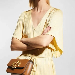 Velmora Eleanor Shoulder Bag – Cocoa Brown, Premium Edition ( Tory Burch )