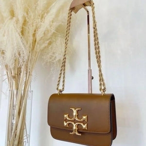 Velmora Eleanor Shoulder Bag – Cocoa Brown, Premium Edition ( Tory Burch )