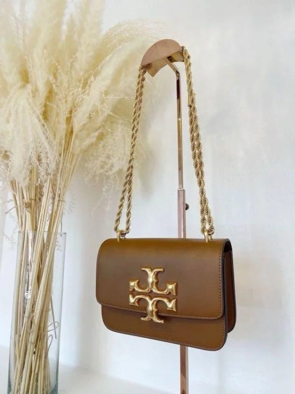 Velmora Eleanor Shoulder Bag – Cocoa Brown, Premium Edition ( Tory Burch )