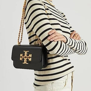 Velmora Eleanor Shoulder Bag – Noir Black, Premium Edition ( Tory Burch )