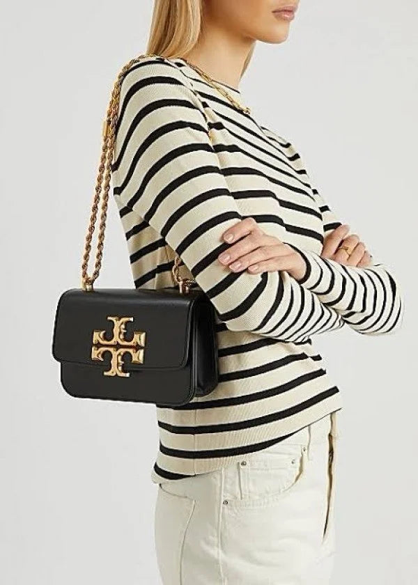 Velmora Eleanor Shoulder Bag – Noir Black, Premium Edition ( Tory Burch )