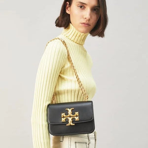 Velmora Eleanor Shoulder Bag – Noir Black, Premium Edition ( Tory Burch )