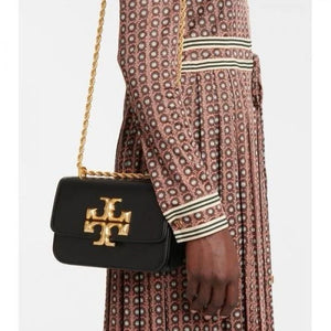 Velmora Eleanor Shoulder Bag – Noir Black, Premium Edition ( Tory Burch )