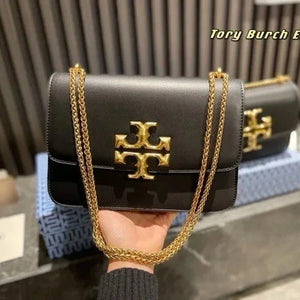 Velmora Eleanor Shoulder Bag – Noir Black, Premium Edition ( Tory Burch )