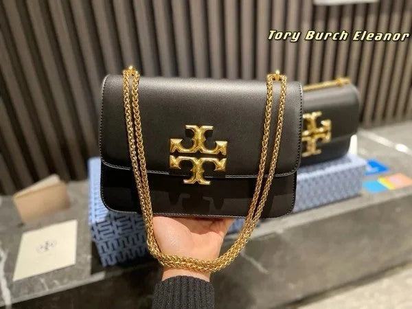 Velmora Eleanor Shoulder Bag – Noir Black, Premium Edition ( Tory Burch )