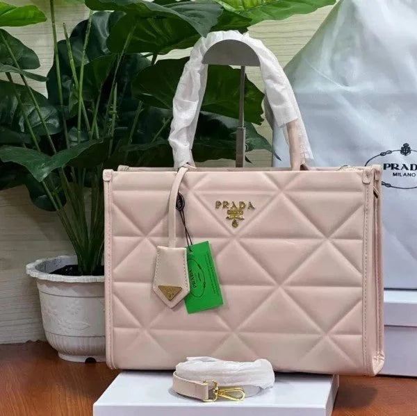 Velmora Symbole Leather Tote Bag – Emerald Green, Premium Edition ( Prada )