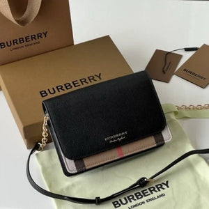 Velmora House Check Sling Bag – Noir Heritage Edition (Burberry)