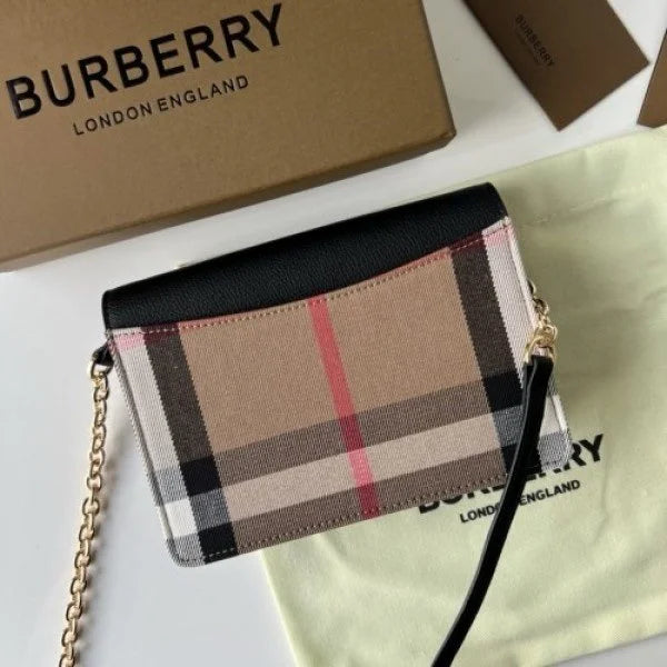Velmora House Check Sling Bag – Noir Heritage Edition (Burberry)