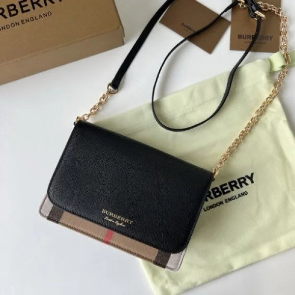 Velmora House Check Sling Bag – Noir Heritage Edition (Burberry)