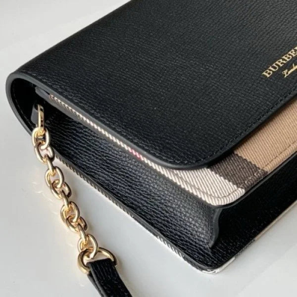 Velmora House Check Sling Bag – Noir Heritage Edition (Burberry)