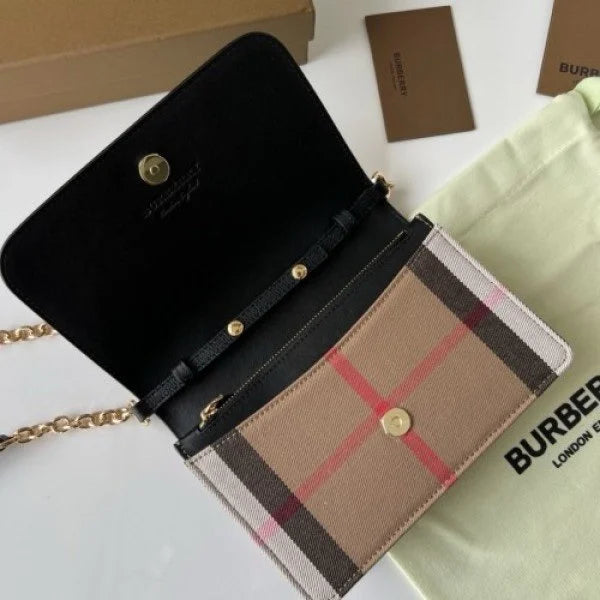Velmora House Check Sling Bag – Noir Heritage Edition (Burberry)