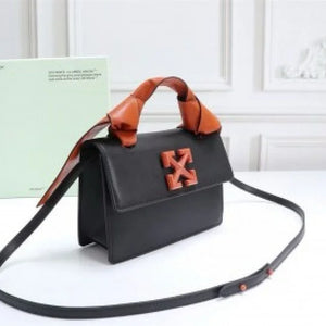 Velmora Jitney 1.4 Shoulder Bag – Gummy Orange Black arrows  Edition ( Off-White )
