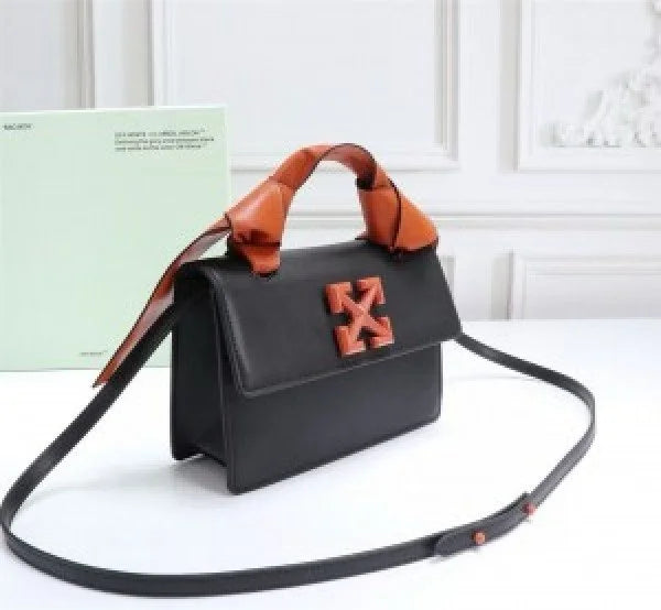 Velmora Jitney 1.4 Shoulder Bag – Gummy Orange Black arrows  Edition ( Off-White )