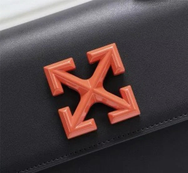 Velmora Jitney 1.4 Shoulder Bag – Gummy Orange Black arrows  Edition ( Off-White )