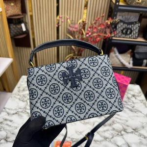 Velmora Signature Handbag – Sapphire Blue, Premium Edition (Tory Burch