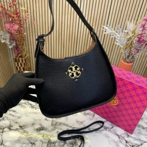 Velmora Miller Small Shoulder Handbag – Noir Black, Premium Edition ( Tory Burch )