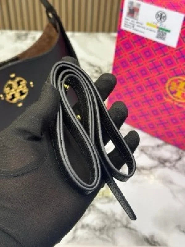 Velmora Miller Small Shoulder Handbag – Noir Black, Premium Edition ( Tory Burch )
