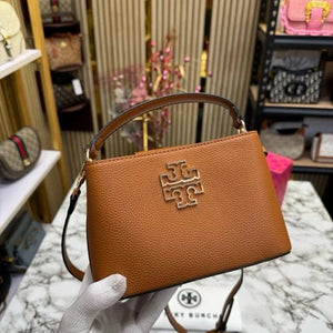 Velmora Britten Handbag – Croc-Embossed Brown, Premium Edition ( Tory Burch )
