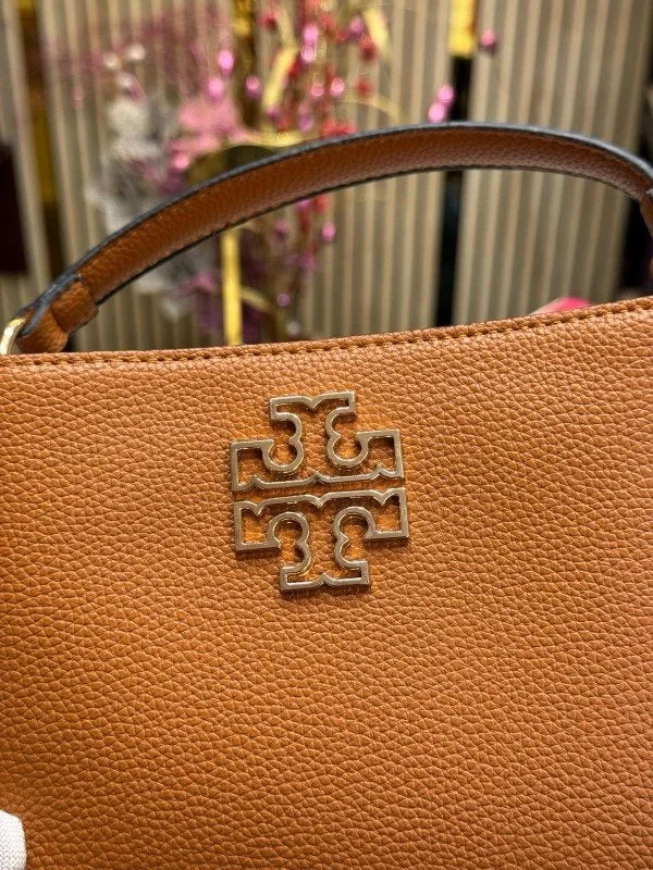 Velmora Britten Handbag – Croc-Embossed Brown, Premium Edition ( Tory Burch )