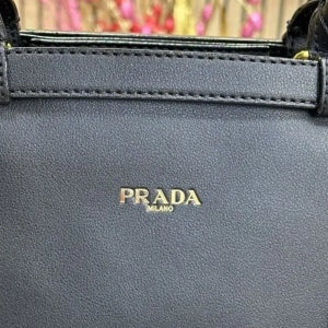 Velmora Buckle Handbag – Noir Black, Premium Edition ( Prada )