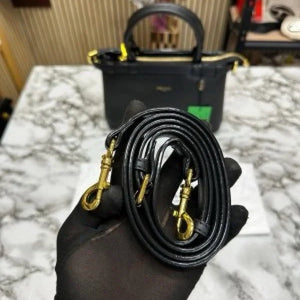 Velmora Buckle Handbag – Noir Black, Premium Edition ( Prada )