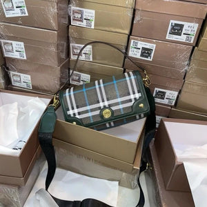Velmora Vintage Logo Handbag – Heritage Luxe Edition ( Burberry )