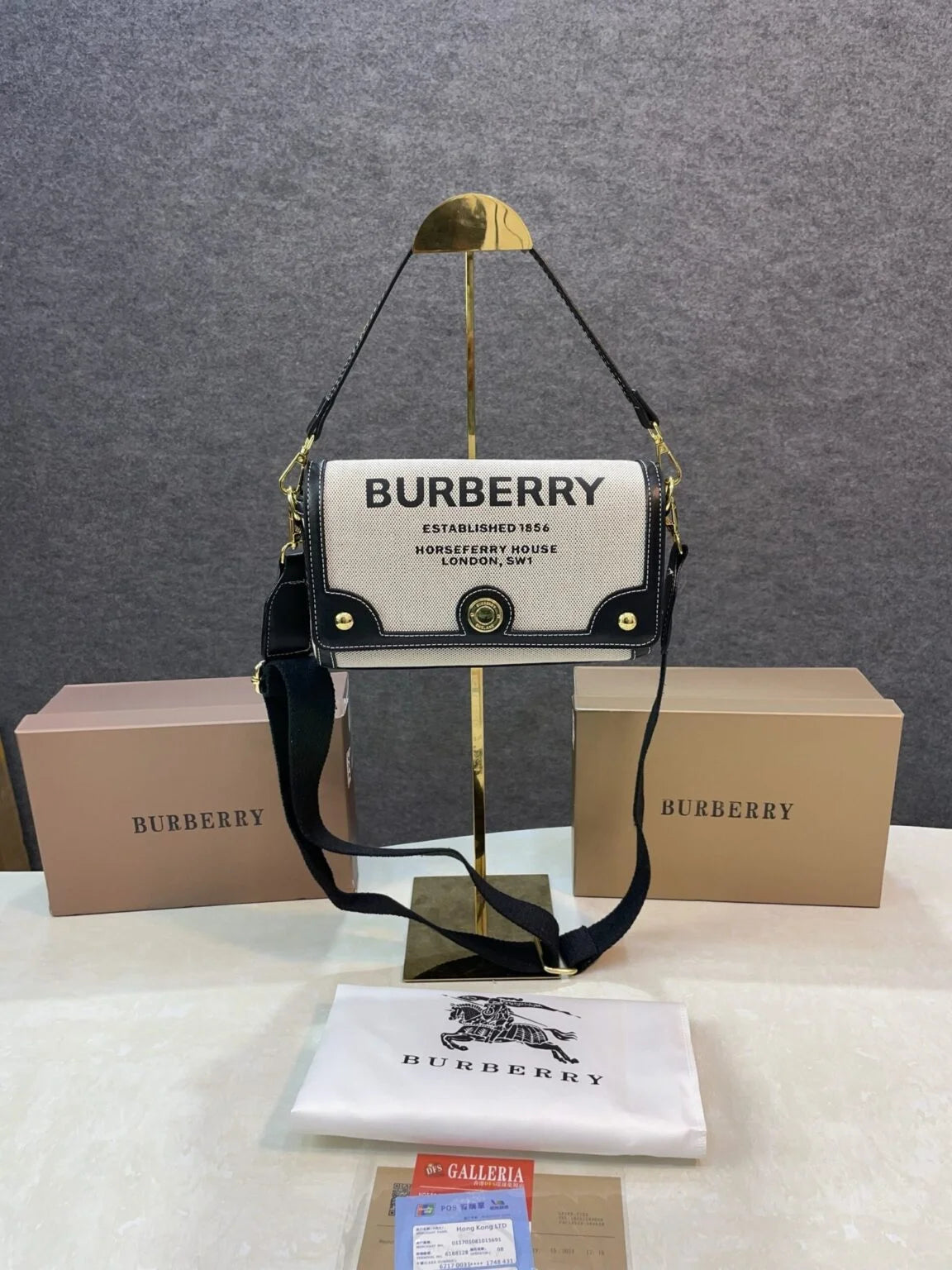 Velmora Vintage Logo Handbag – Heritage Luxe limited Edition ( Burberry )