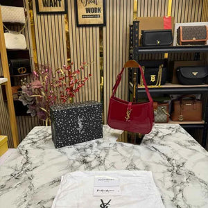 Velmora Leather Hobo Shoulder Bag – Noir Luxe Edition ( YSL )